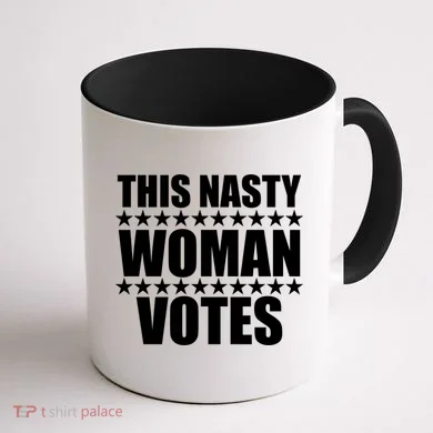 This Nasty Woman Votes Coffee Mug back