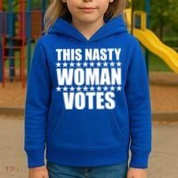 This Nasty Woman Votes Kids Hoodie thumb 3
