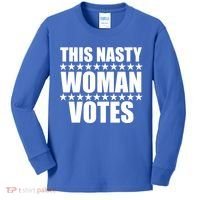 This Nasty Woman Votes Kids Long Sleeve Shirt thumb 0