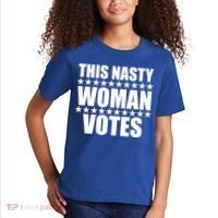 This Nasty Woman Votes Kids T-Shirt thumb 2