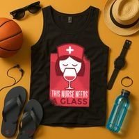 This Nurse Needs A Glass Tank Top thumb 4
