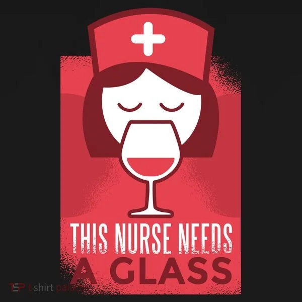 This Nurse Needs A Glass Women's Long Sleeve Shirt