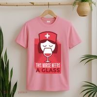 This Nurse Needs A Glass T-Shirt thumb 2