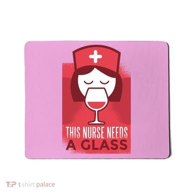 This Nurse Needs A Glass Mousepad