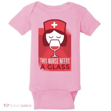 This Nurse Needs A Glass Baby Bodysuit