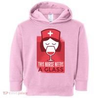 This Nurse Needs A Glass Toddler Hoodie thumb 0