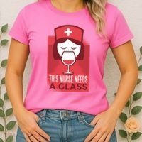 This Nurse Needs A Glass Women's T-Shirt thumb 2