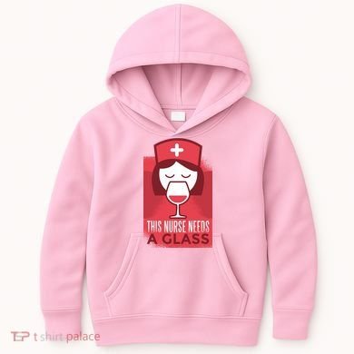 This Nurse Needs A Glass Kids Hoodie