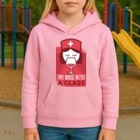 This Nurse Needs A Glass Kids Hoodie thumb 3