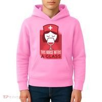 This Nurse Needs A Glass Kids Hoodie thumb 4