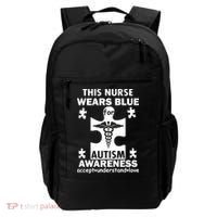 This Nurse Wears Blue For Autism Awareness Backpack thumb 0