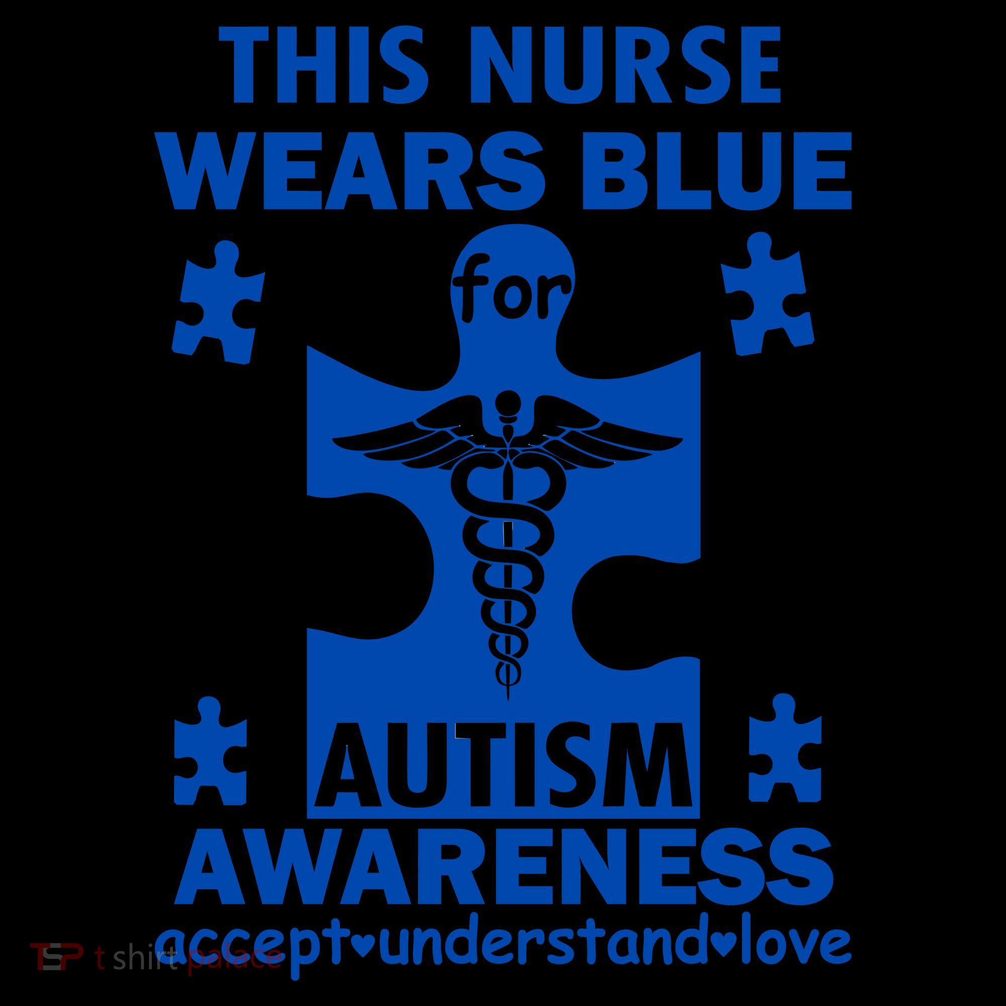 This Nurse Wears Blue For Autism Awareness Coffee Mug