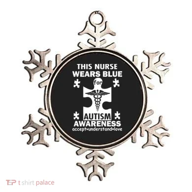 This Nurse Wears Blue For Autism Awareness Ornament