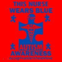 This Nurse Wears Blue For Autism Awareness Santa Hat thumb 1
