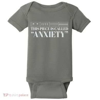 This Piece Is Called Anxiety Funny Baby Bodysuit