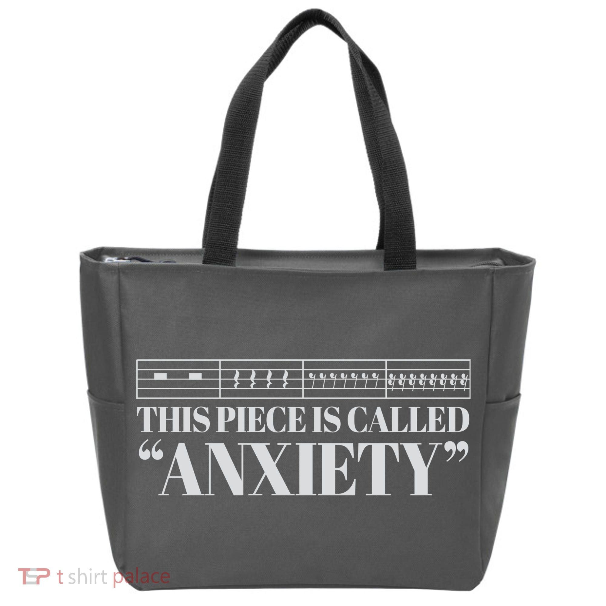 This Piece Is Called Anxiety Funny Tote Bag