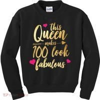 This Queen Makes 100 Look Fabulous  Kids Sweatshirt thumb 0