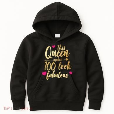This Queen Makes 100 Look Fabulous  Kids Hoodie