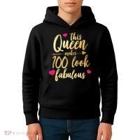 This Queen Makes 100 Look Fabulous  Kids Hoodie thumb 4