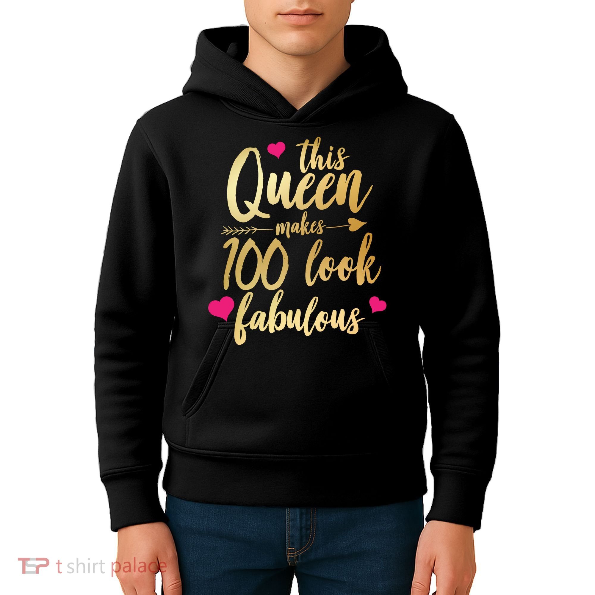 This Queen Makes 100 Look Fabulous  Kids Hoodie