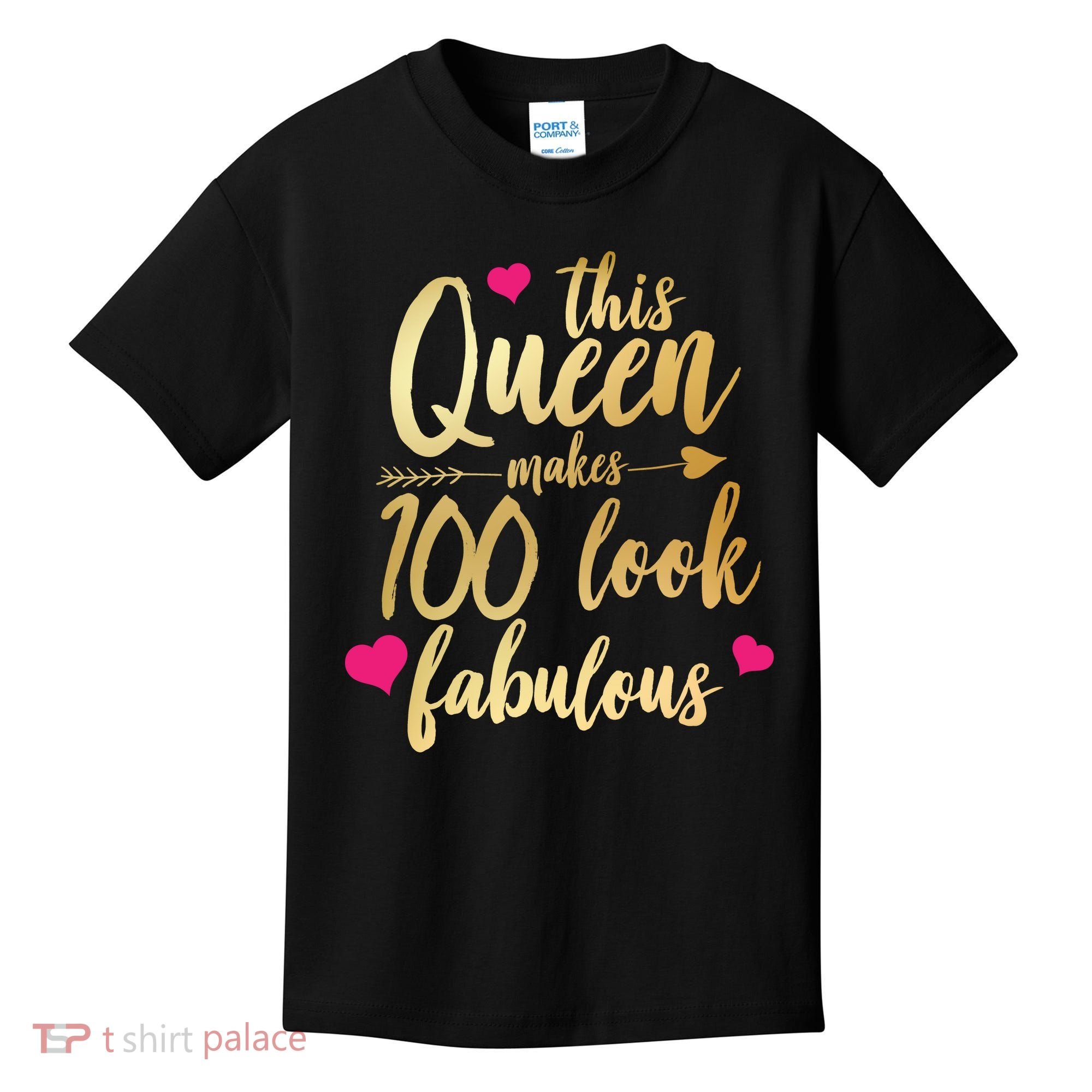 This Queen Makes 100 Look Fabulous  Kids T-Shirt