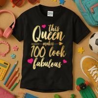 This Queen Makes 100 Look Fabulous  Kids T-Shirt thumb 3