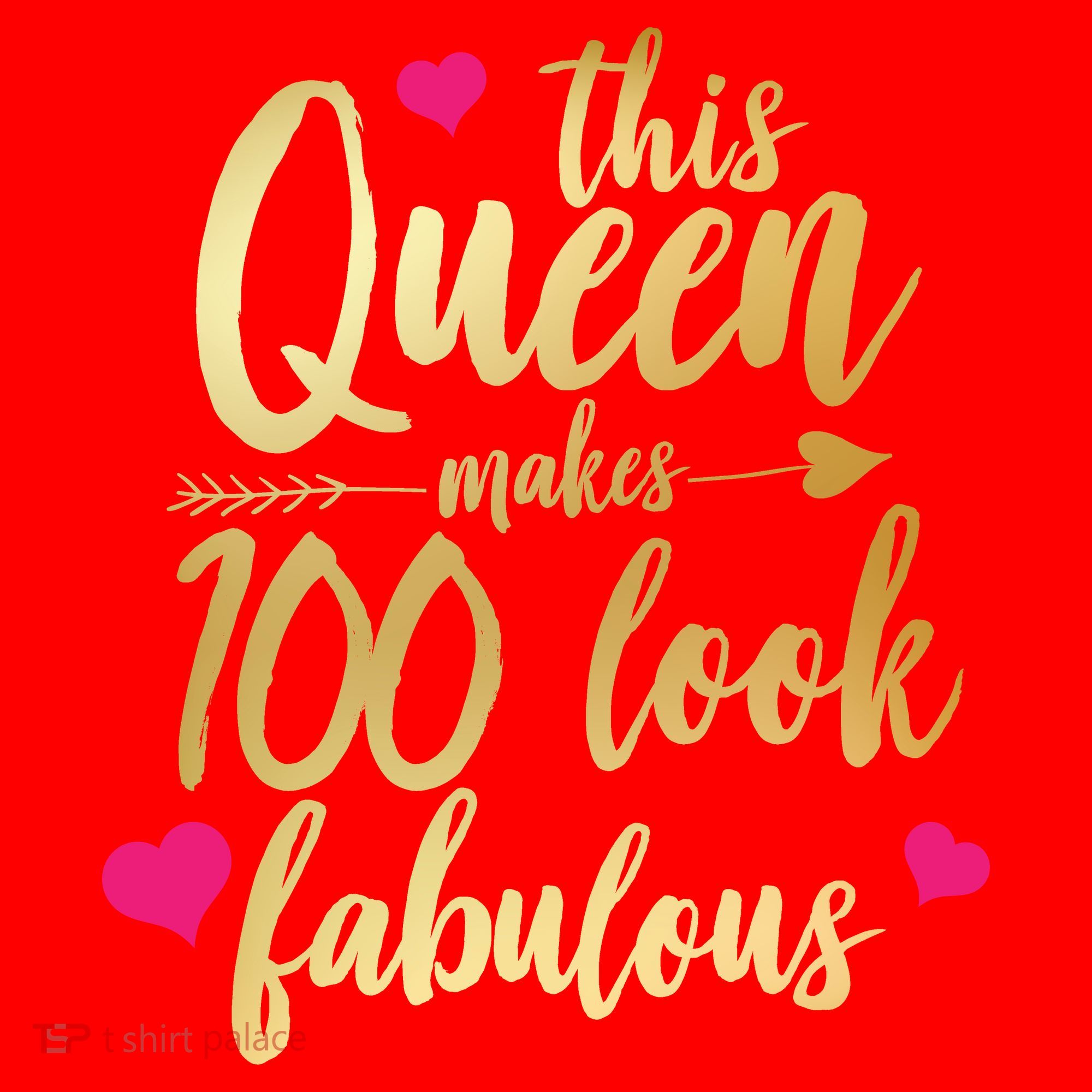 This Queen Makes 100 Look Fabulous  Santa Hat