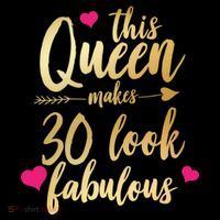This Queen Makes 30 Look Fabulous  Ornament thumb 1