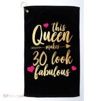 This Queen Makes 30 Look Fabulous  Golf Towel thumb 0