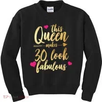 This Queen Makes 30 Look Fabulous  Kids Sweatshirt thumb 0