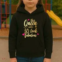 This Queen Makes 30 Look Fabulous  Kids Hoodie thumb 3