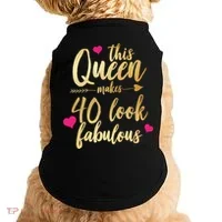 This Queen Makes 40 Look Fabulous  Doggie Tank thumb 0