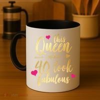 This Queen Makes 40 Look Fabulous  Coffee Mug thumb 4