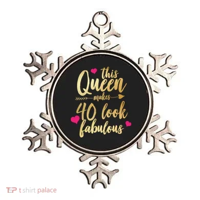 This Queen Makes 40 Look Fabulous  Ornament
