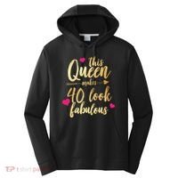 This Queen Makes 40 Look Fabulous  Performance Fleece Hoodie thumb 0