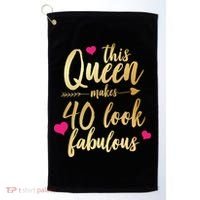 This Queen Makes 40 Look Fabulous  Golf Towel thumb 0
