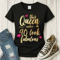 This Queen Makes 40 Look Fabulous  Women's T-Shirt thumb 3