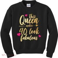 This Queen Makes 40 Look Fabulous  Kids Sweatshirt thumb 0