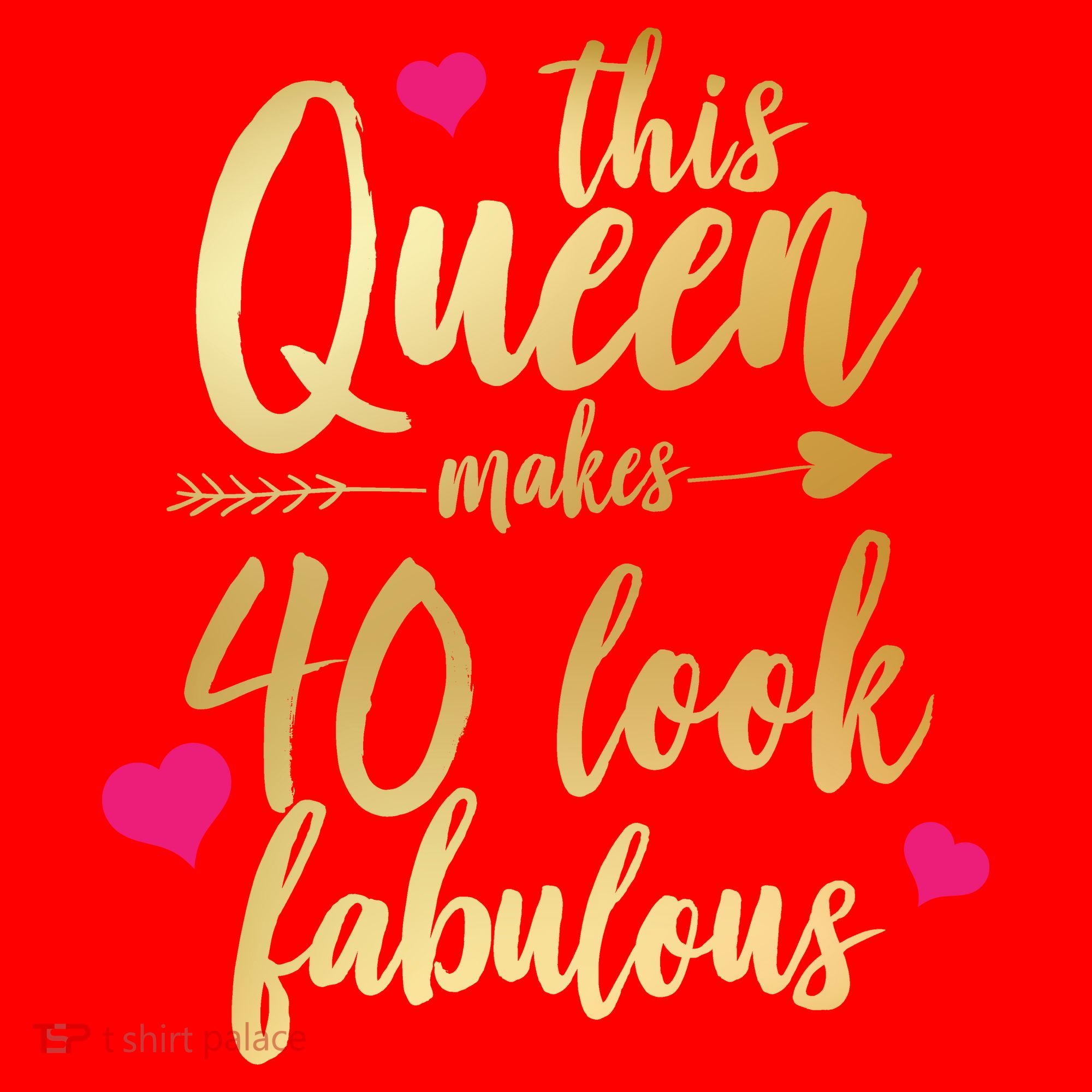 This Queen Makes 40 Look Fabulous  Santa Hat