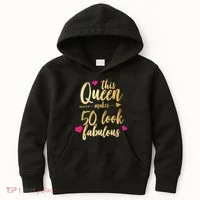 This Queen Makes 50 Look Fabulous  Kids Hoodie thumb 0