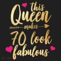 This Queen Makes 70 Look Fabulous  Golf Towel thumb 3