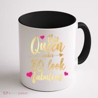 This Queen Makes 80 Look Fabulous Coffee Mug thumb 1