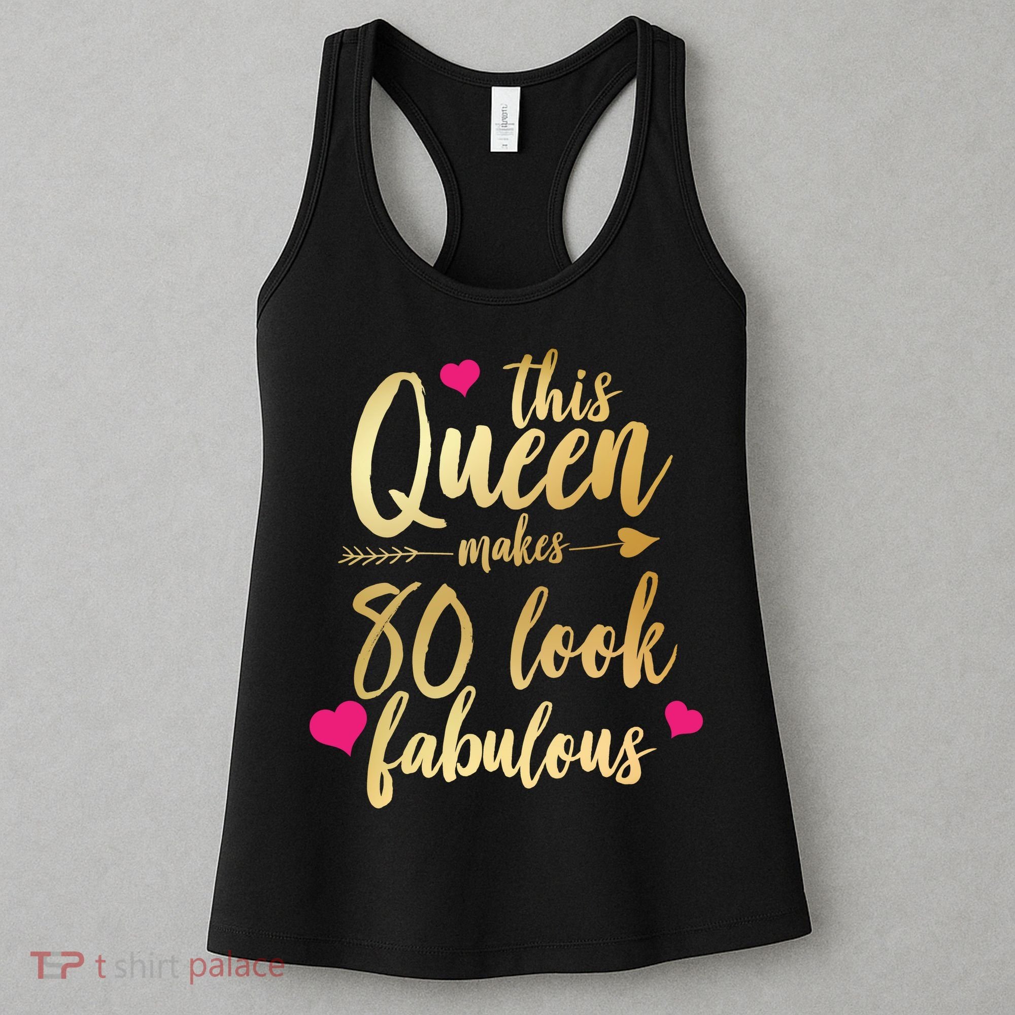 This Queen Makes 80 Look Fabulous Women's Tank Top