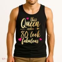 This Queen Makes 80 Look Fabulous Tank Top thumb 3
