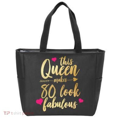 This Queen Makes 80 Look Fabulous Tote Bag