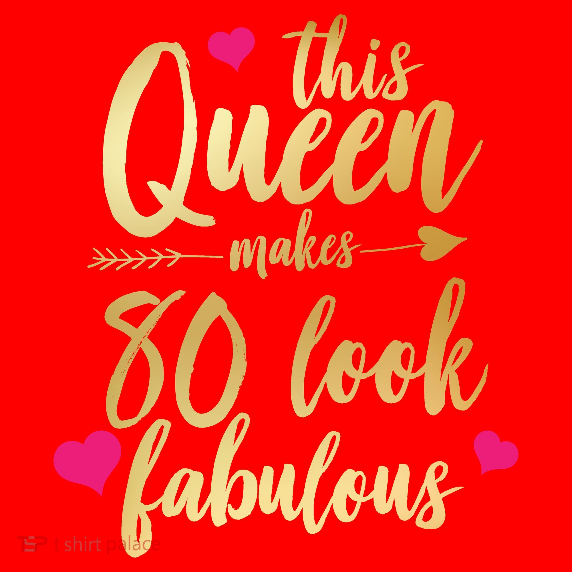 This Queen Makes 80 Look Fabulous Santa Hat