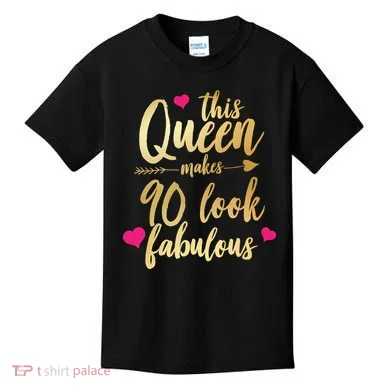 This Queen Makes 90 Look Fabulous  Kids T-Shirt