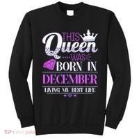 This Queen Was Born In December Living My Best Life Sweatshirt thumb 0