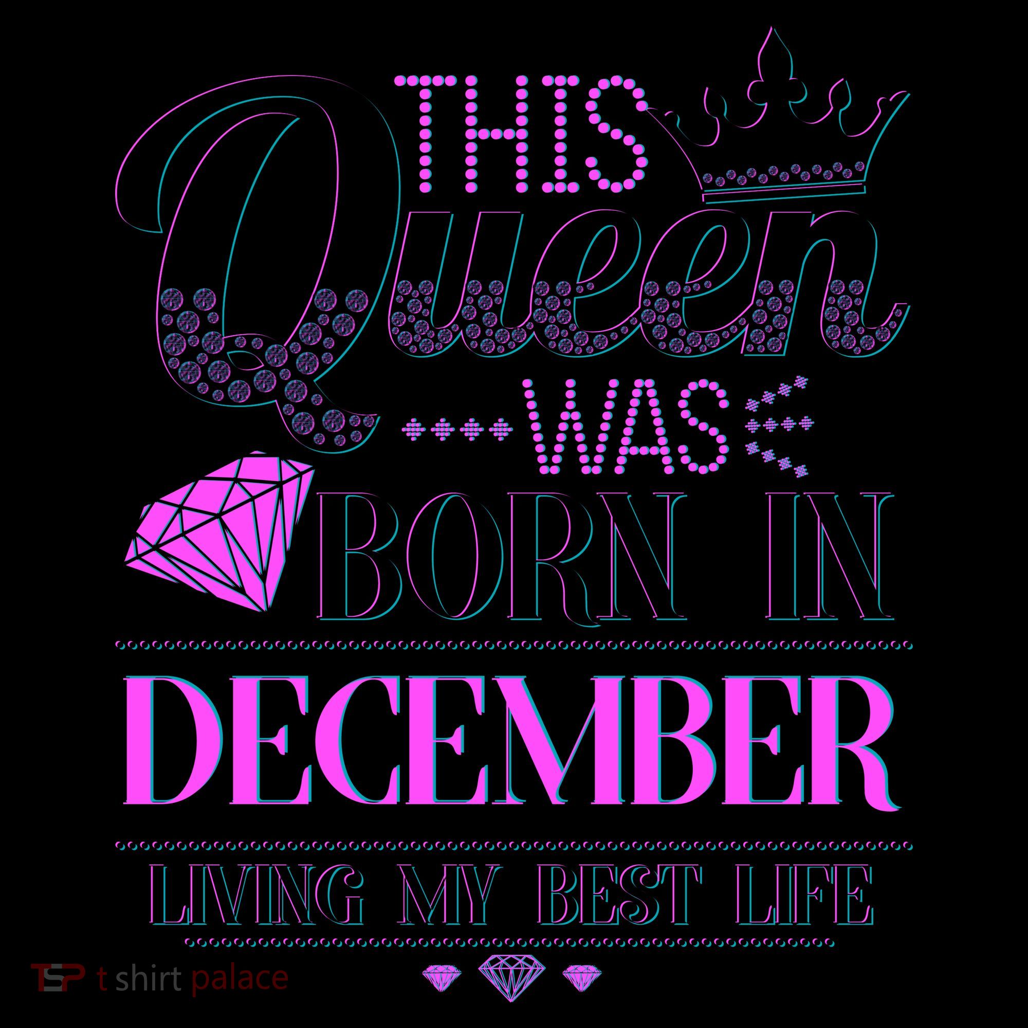 This Queen Was Born In December Living My Best Life Coffee Mug