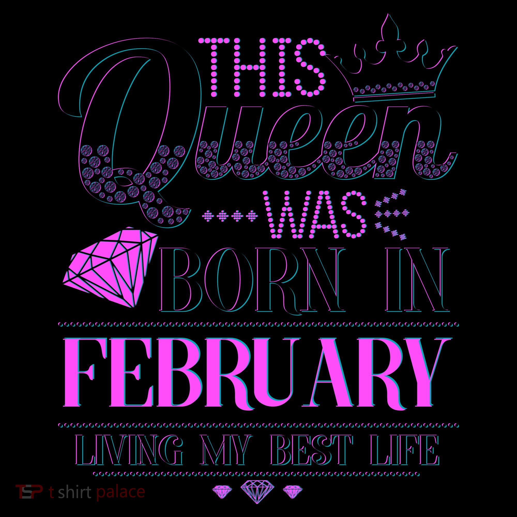 This Queen Was Born In February Living My Best Life Coffee Mug